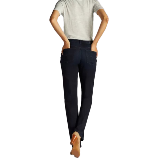 Lee Ladies Relaxed Fit Mid Rise Straight Leg Denim Jean-
