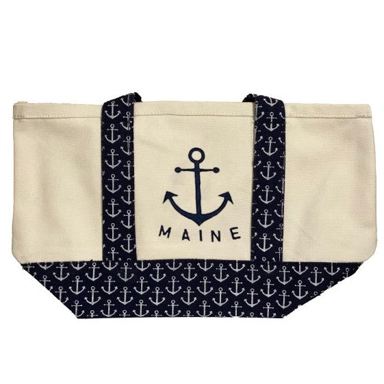 Maine Anchor Repeat Print Tote - Medium-