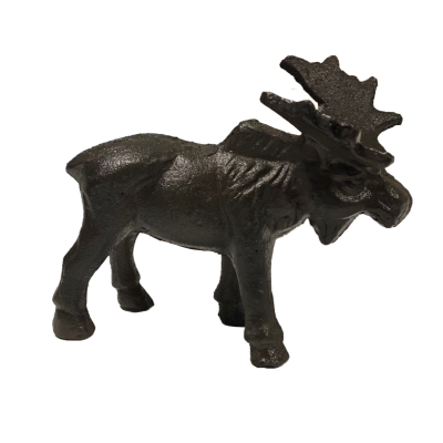 Cast Iron Moose Figurine-