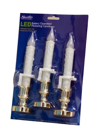 Battery Operated Candles - 3ct-