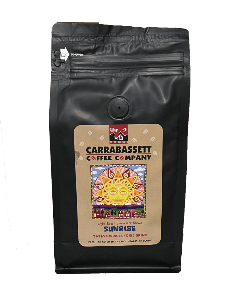 Carrabassett Coffee Sunrise Blend Light Roast Ground Coffee-