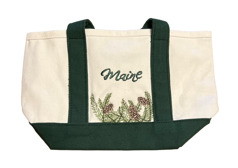 Maine Pinecones & Grass Tote - Mini-
