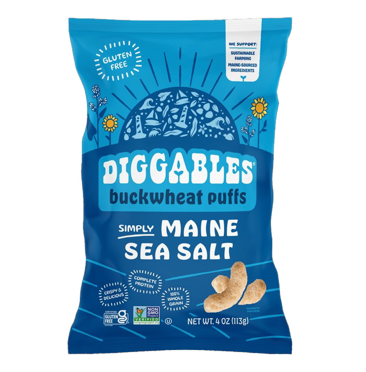 Diggables Buckwheat Puffs - Maine Sea Salt-