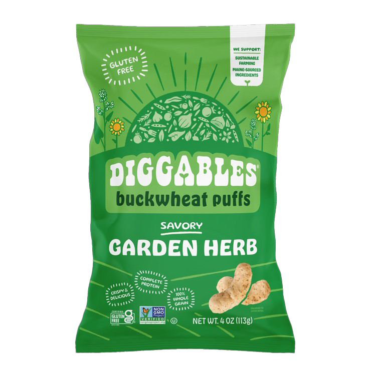 Diggables Buckwheat Puffs - Savory Garden Herb-