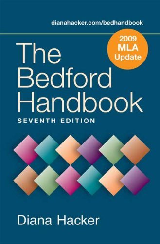 Diana Hacker Bedford Handbook With 2009 Mla Update The 0 Edition; 
