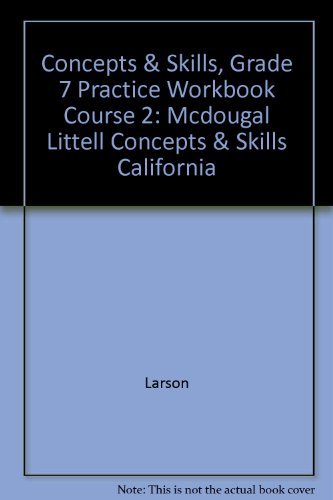 McDougal Littel/McDougal Littell Concepts & Skills California@ Practice Workbook - Spanish Edition (Student) Cou