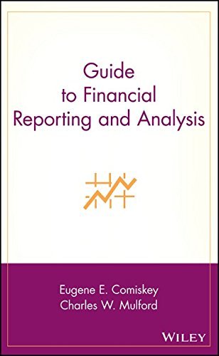 Eugene E. Comiskey Guide To Financial Reporting And Analysis 