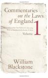 William Blackstone Commentaries On The Laws Of England Volume 1 A Facsimile Of The First Edition Of 1765 1769 