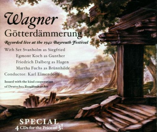 Richard Wagner/Gotterdammerung-Comp Opera@Fuchs/Svanholm/Koch@Elmendorff/Bayreuth Fest Orch