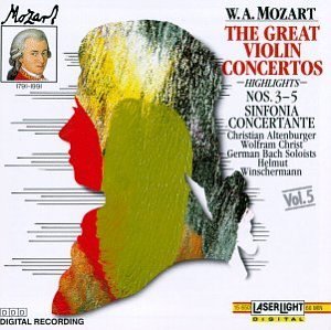 W.A. Mozart/Con Vn-Great@Altenburger (Pno)/Christ (Va)@Winschermann/German Bach Solo