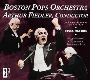 Arthur Fiedler Conducts Gershwin Ct Rhps Blue Remastered 3 CD Set Fiedler Boston Pops Orch 
