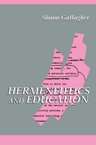 Shaun Gallagher Hermeneutics And Education 