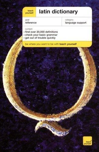 Alastair Wilson Teach Yourself Latin Dictionary 0 Edition; 