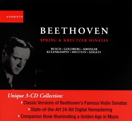 Ludwig Van Beethoven Beethoven Kruetzer & Spring Kreisler Rupp Goldberg Kraus & 3 CD 