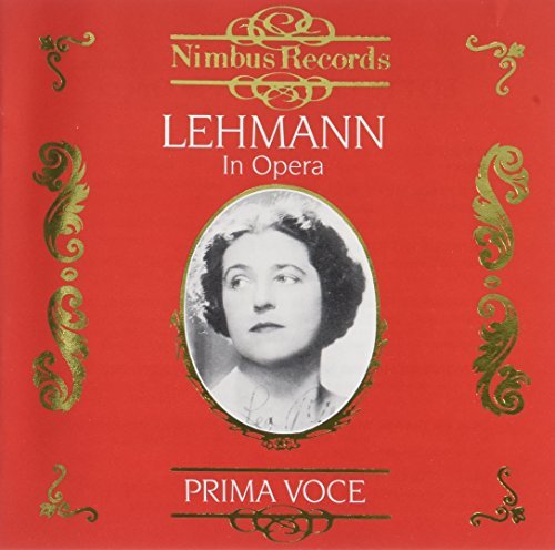 Lotte Lehman/Operatic Arias (1916-1921)@Lehman (Sop)