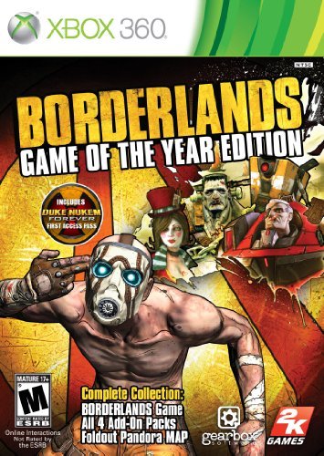 Xbox 360 Borderlands Game Of The Year 