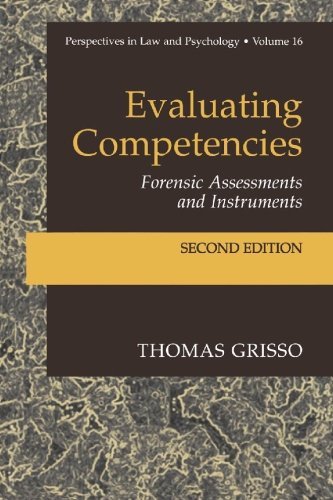 Thomas Grisso Evaluating Competencies Forensic Assessments And Instruments 0002 Edition; 