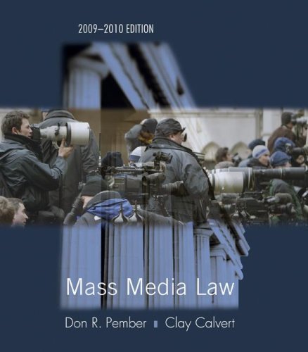 Don R. Pember Mass Media Law 2009 2010 