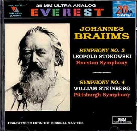 J. Brahms/Sym 3/4@Stokowski & Steinberg/Various