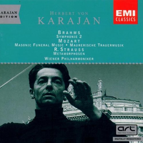 Brahms/Strauss/Mozart/Sym 2/Metamorphosen/Masonic Mu@Karajan/Vienna Po