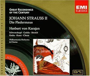 J. Strauss/Fledermaus-Comp Opera@Swarzkopf/Gedda/Streich/Kunz@Karajan/Po & Chorus