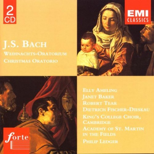 J.S. Bach Christmas Oratorio Ameling Baker Tear & 2 CD Set 