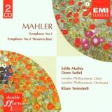 G. Mahler Sym 1 2 Mathis (sop) Soffel (mez) Tennstedt London Po 