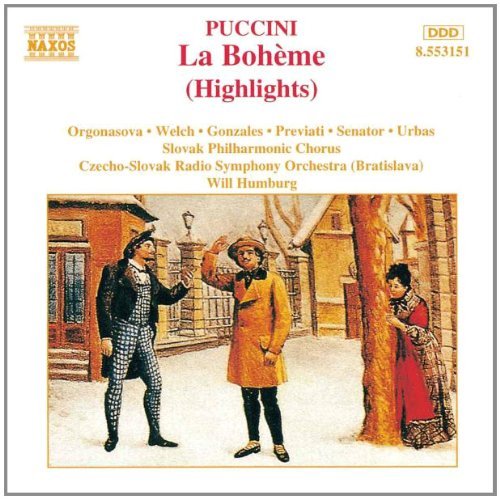 Giacomo Puccini/La Boheme (Highlights)@Orgonasova/Welch/Gonzales/+@Humburg/Czecho-Slovak Rso