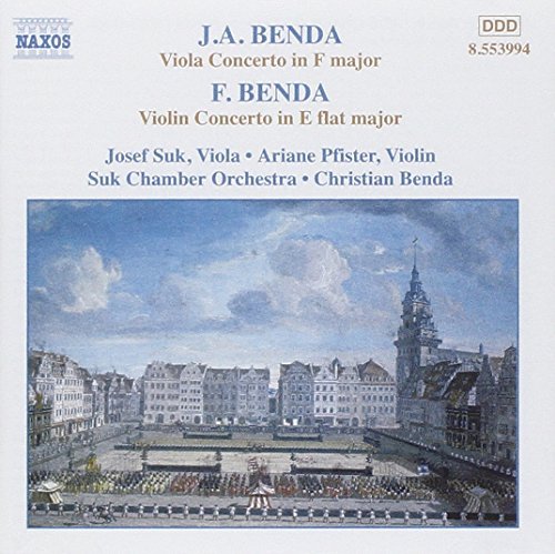 J. & F. Benda/Con Va (F Major)/(E Flat Major@Suk (Vn)/Pfister (Sax)@Benda/Suk Co