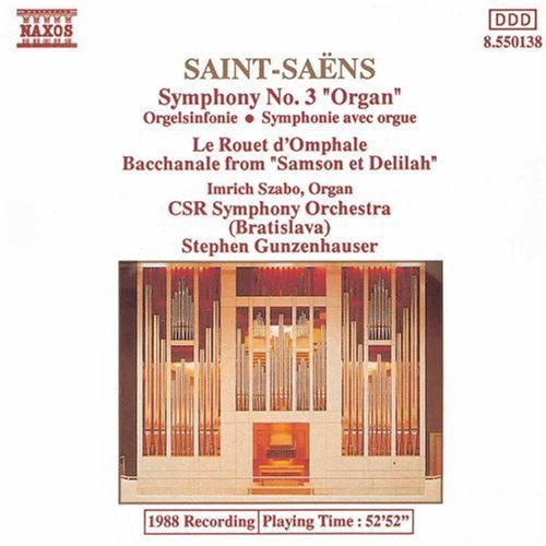 C. Saint-Saens/Sym 3/Rouet D'Omphale/Bacchana@Gunzenhauser/Csr So