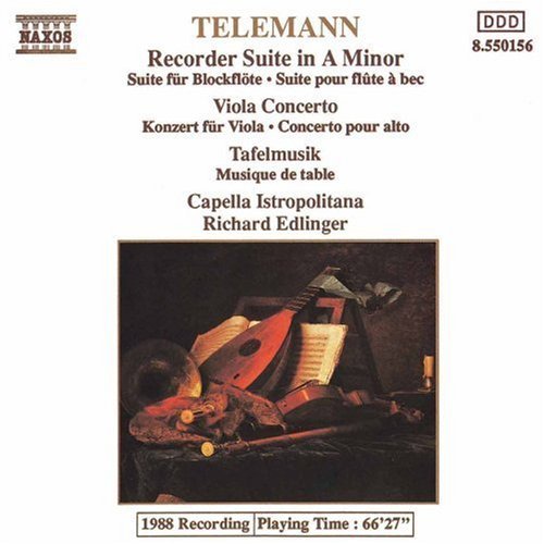 G.P. Telemann/Ste Rec/Con Va/Con 3 Vns/Con 2@Edlinger/Capella Istropolitana