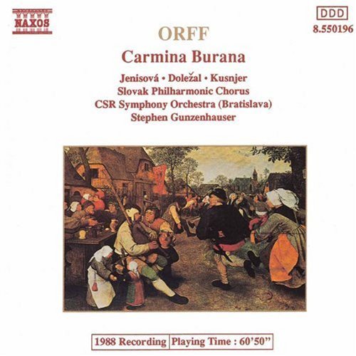 C. Orff/Carmina Burana@Jenisova/Dolezal/Kusnjer@Gunzenhauser/Csr So