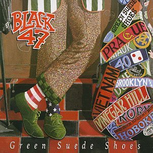 BLACK 47/GREEN SUEDE SHOES