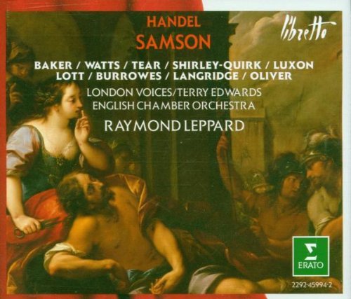 G.F. Handel Samson Baker Watts Tear Shirley Quirk Leppard English Co 