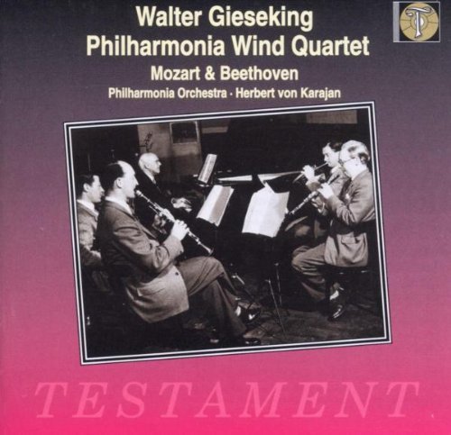 Mozart Beethoven Quintet For Piano & Winds Sinf Gieseking*walter (pno) Karajan Po 