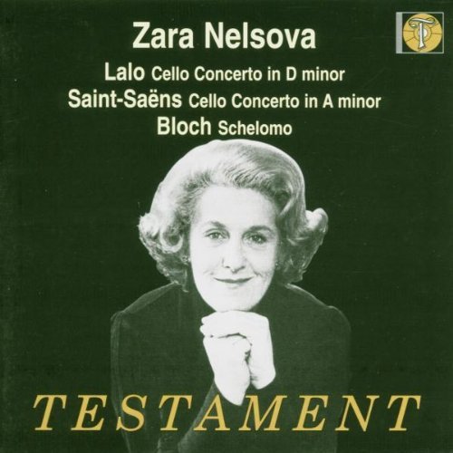 Saint Saens Bloch Cello Concerto Nelsova*zara (vc) Boult London Po 