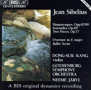 J. Sibelius/Works For Vn & Orch@Kang*dong-Suk (Vn)@Jarvi/Gothenburg So