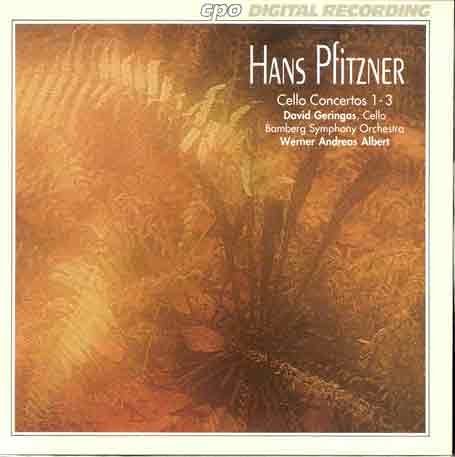 H. Pfitzner/Cello Concertos Nos. 1-3@Geringas*david (Vc)@Albert/Bamberg So