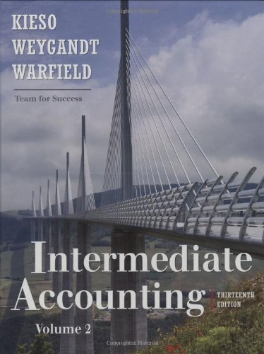 Donald E. Kieso Intermediate Accounting Volume 2 0 Edition; 
