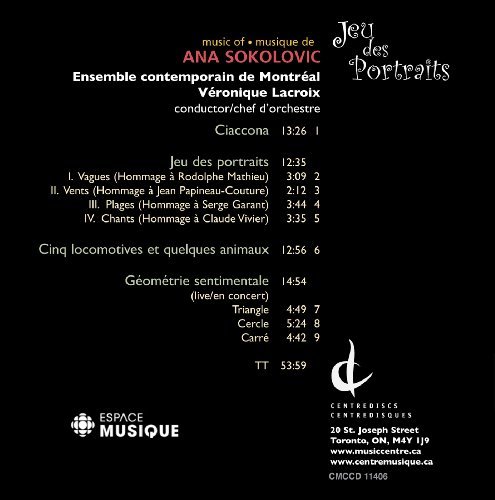 Ana Sokolovic/Jeu Des Portraits