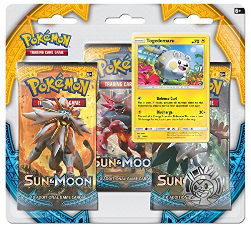 Pokemon Cards/Sun & Moon 3-Pack Blister (Includes Foil Card)