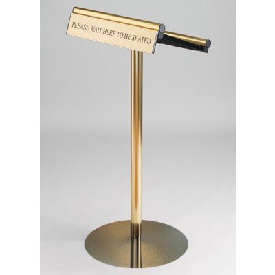 Polished Gold Maitre 'd Menu Information Stand 115 