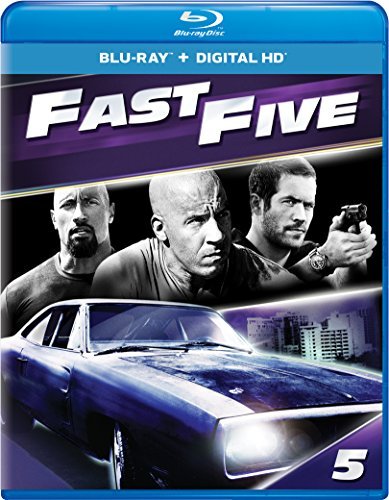 Fast & Furious 5: Fast Five (2011) (2017 Re-issue)/Vin Diesel, Paul Walker, and Dwayne "The Rock" Johnson@PG-13@Blu-ray