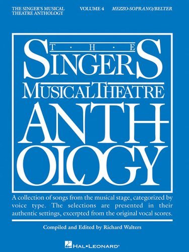 Hal Leonard Corp Singer's Musical Theatre Anthology Volume 4 Mezzo Soprano Belter Book 