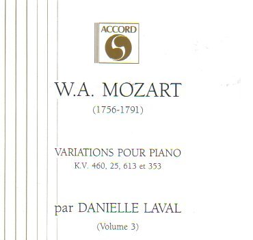 W.A. Mozart/Var Pno-Vol. 3