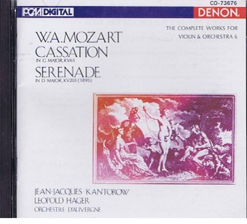 W.A. Mozart/Cassation/Serenade Vln & Orch