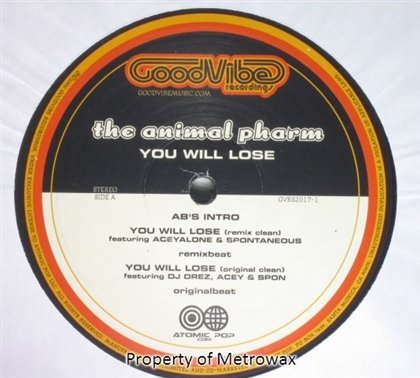 Animal Pharm/You Will Lose@Feat. Dj Drez/Aceyalone