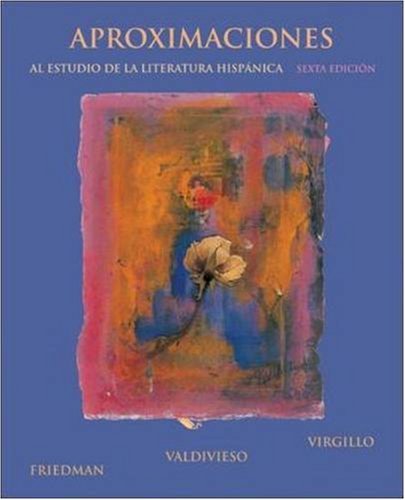 Carmelo Virgillo Aproximaciones Al Estudio De La Literatura Hispani 0006 Edition; 