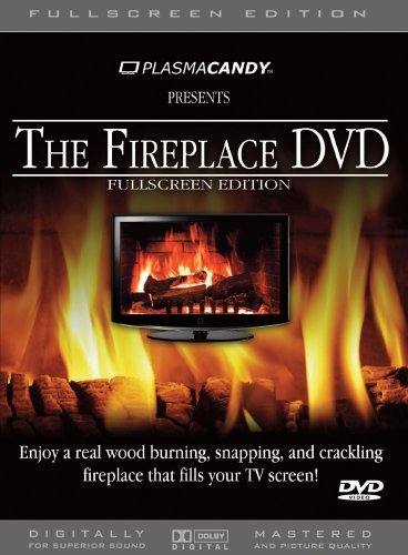 Fireplace Plasma Candy Fireplace DVD Real Wood Burning Fire (anamorphic 