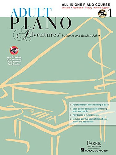 Nancy Faber Adult Piano Adventures All In One Lesson Book 1 Book With CD DVD And Online Support [with 2 Cds] Revised 
